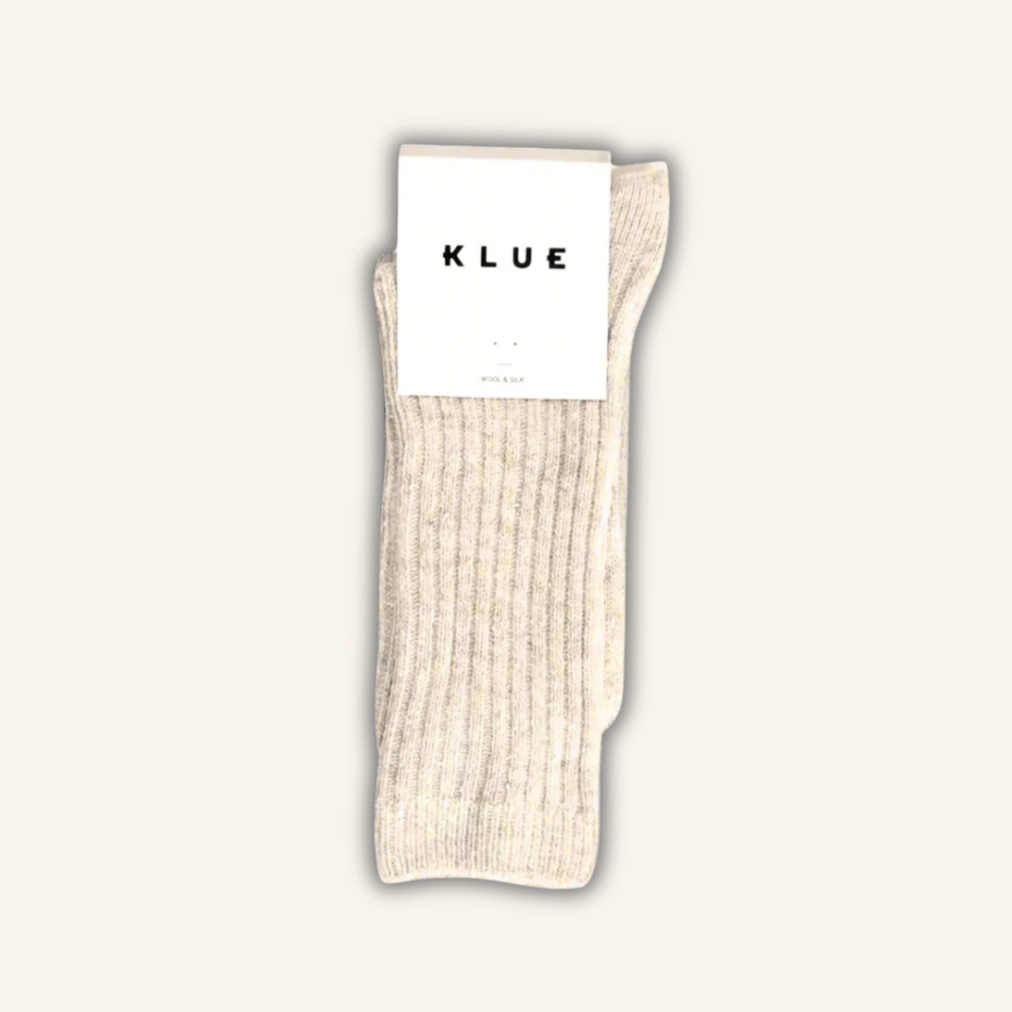 KLUE Merino Wool socks plain | Beige
