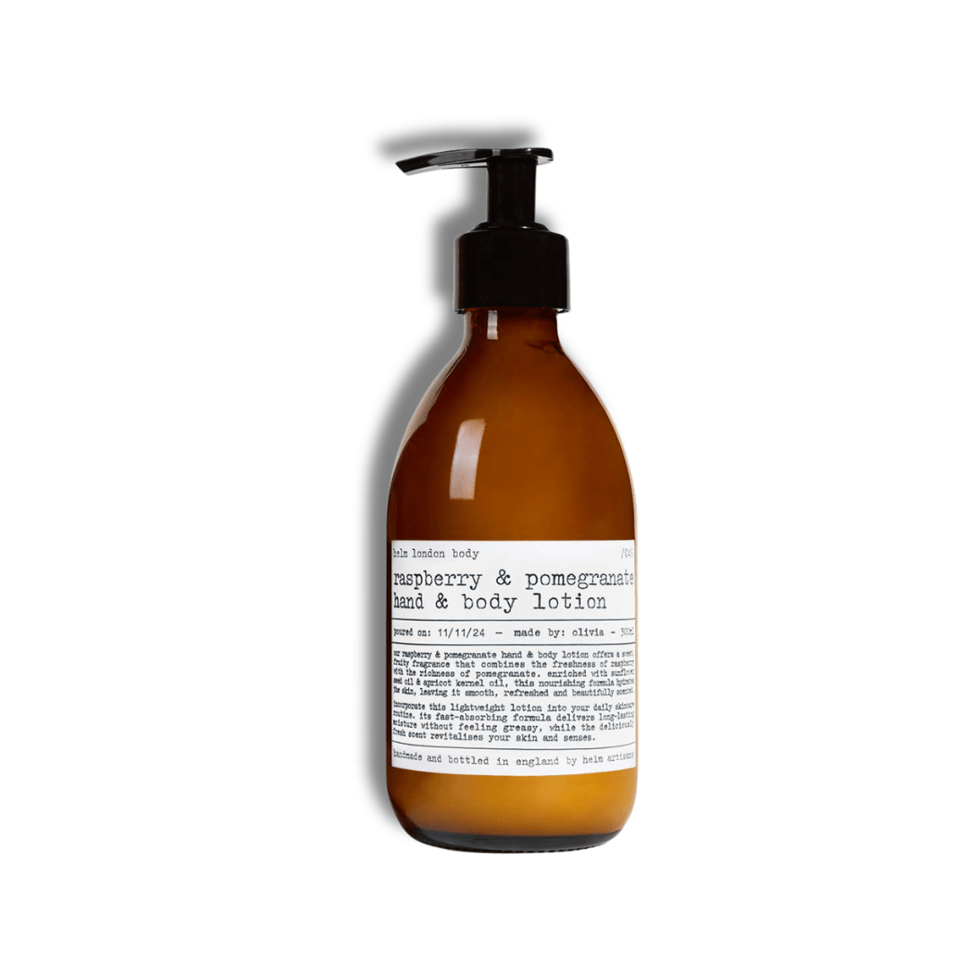 Raspberry & Pomegranate Hand & Body Lotion 300ml by Helm London