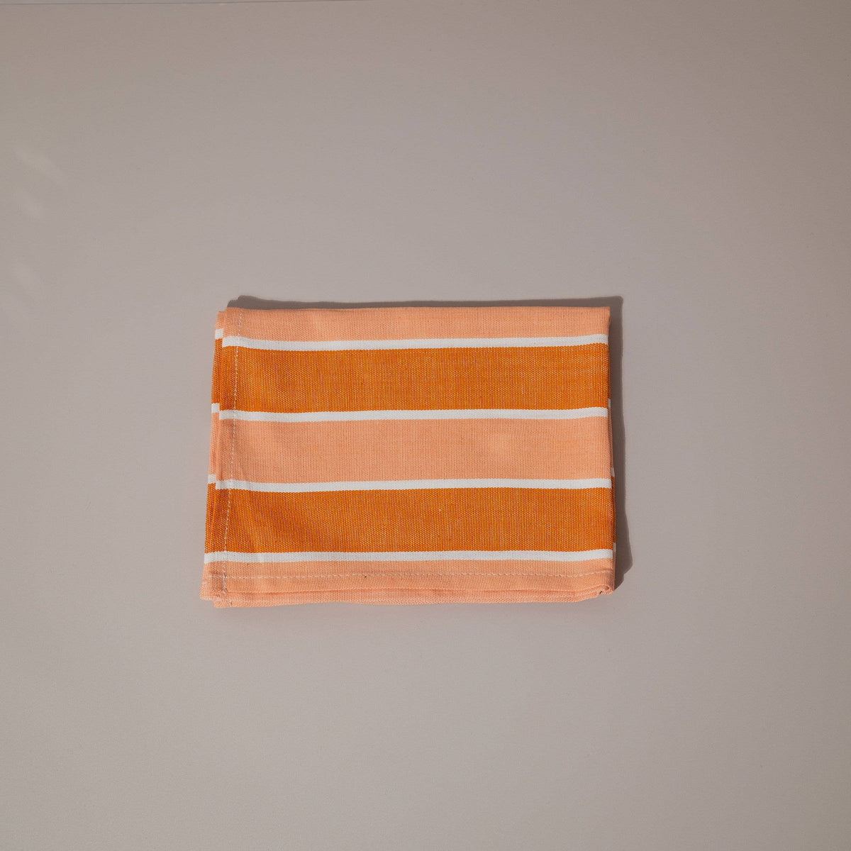 Orange and White Tea Towel