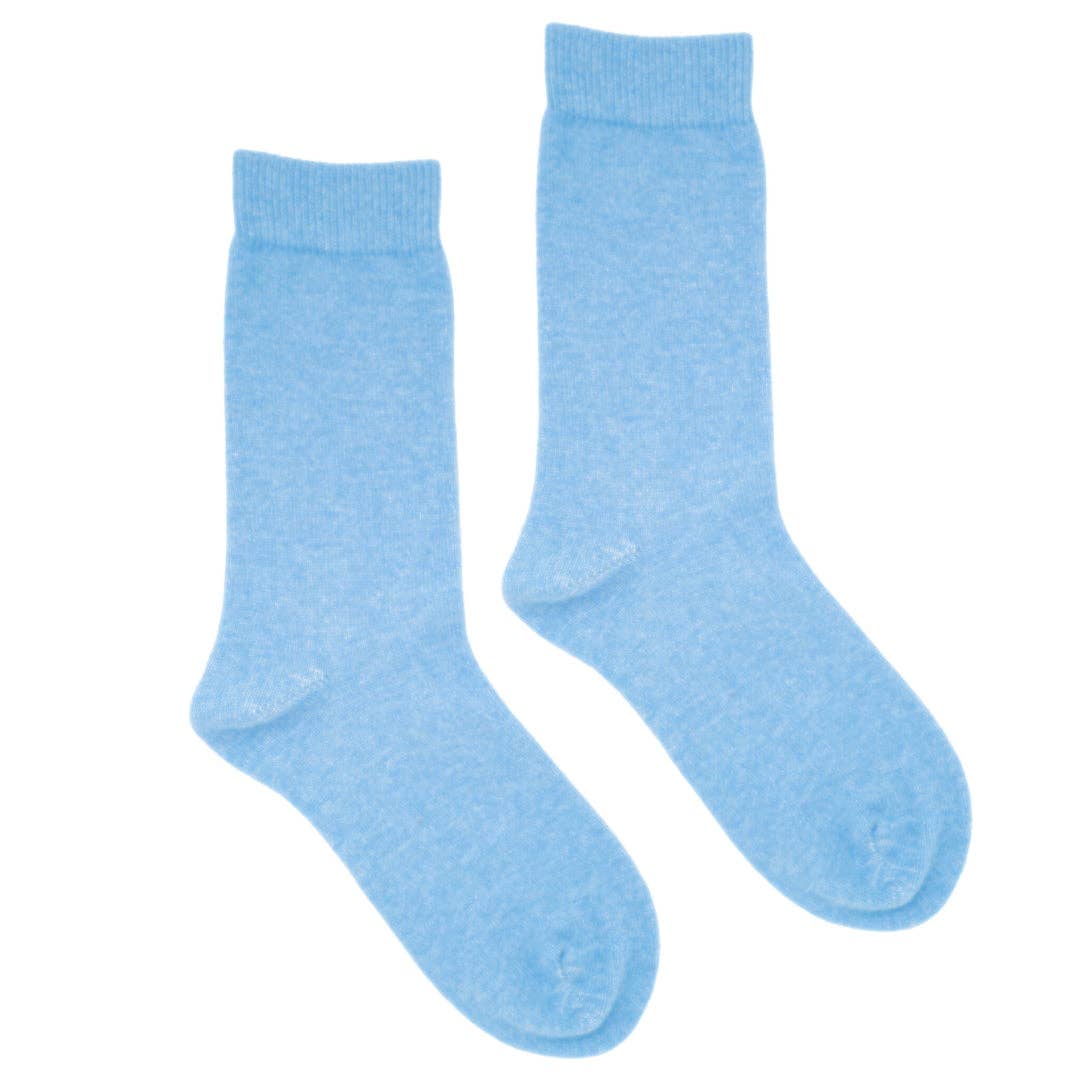 Sky Blue Merino Socks