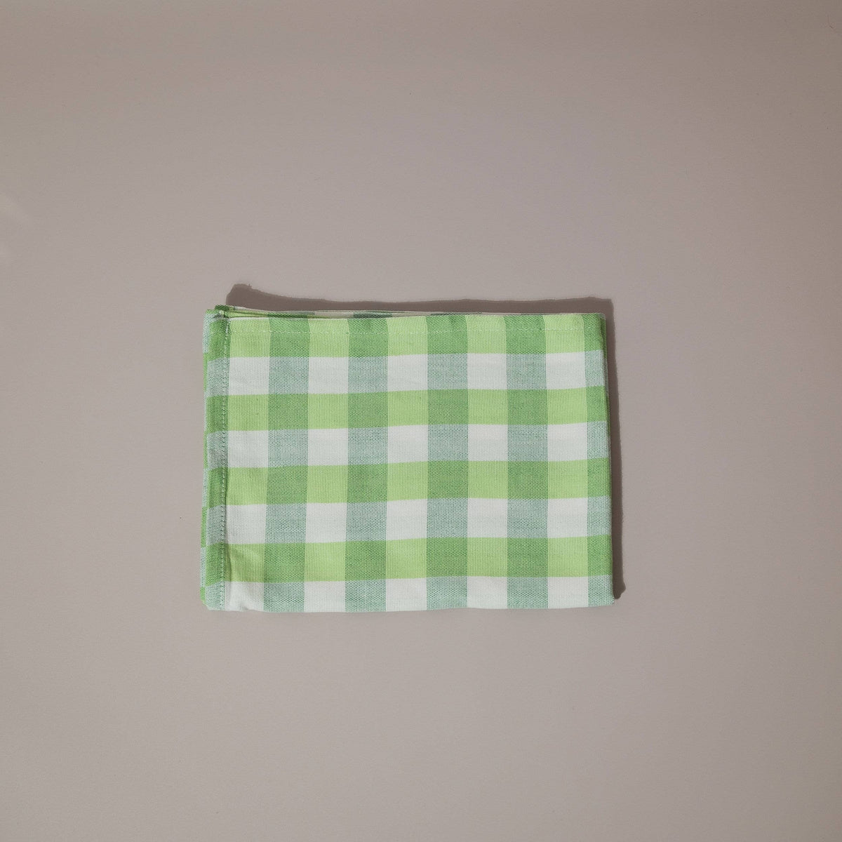 Green and White Tea Towel