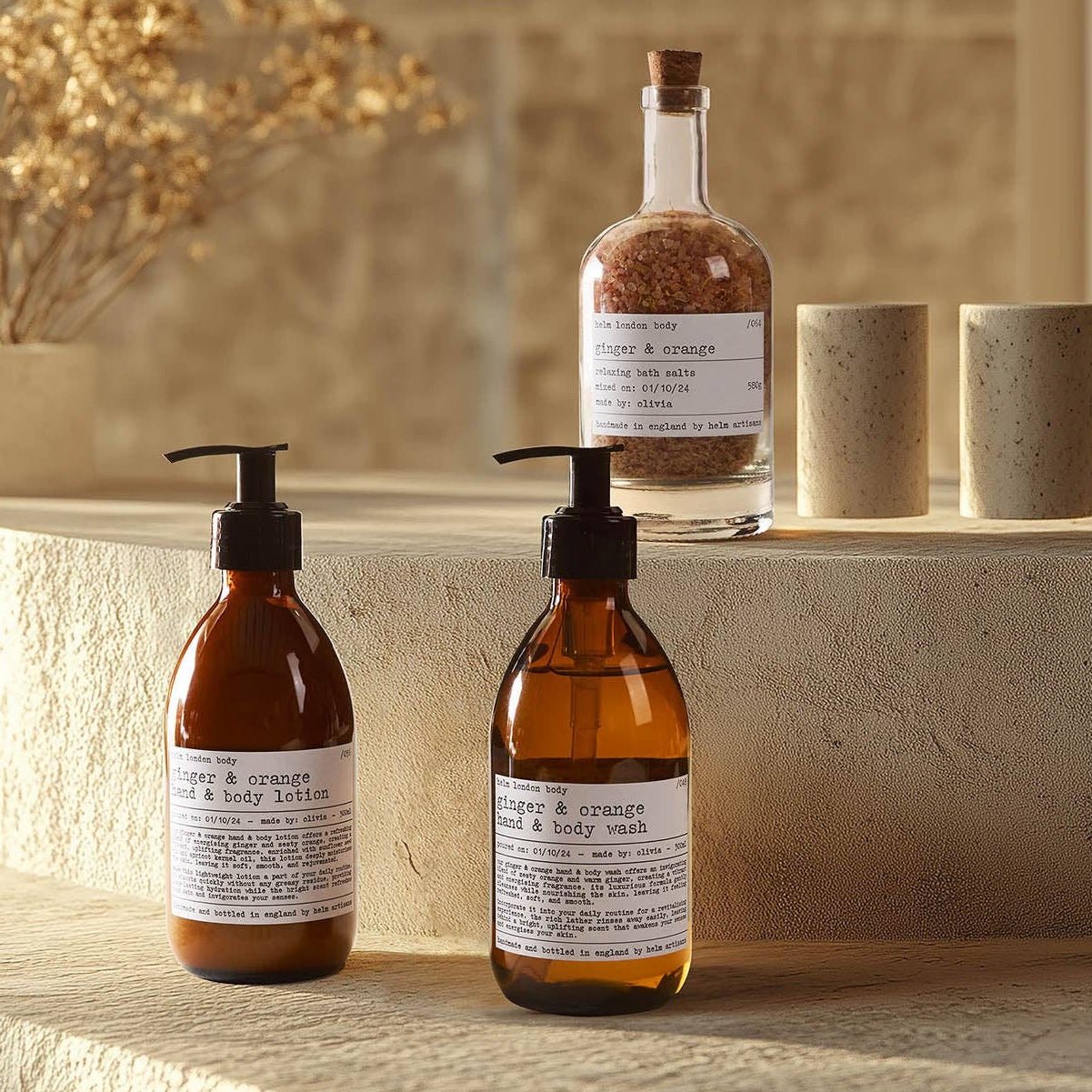 Ginger & Orange Bath Salts 580g by Helm London
