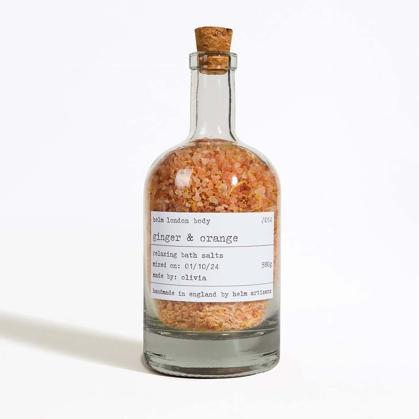 Ginger & Orange Bath Salts 580g by Helm London