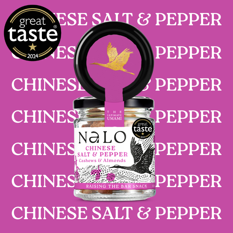Nalo Chinese Salt & Pepper Cashews & Almonds 95g jar