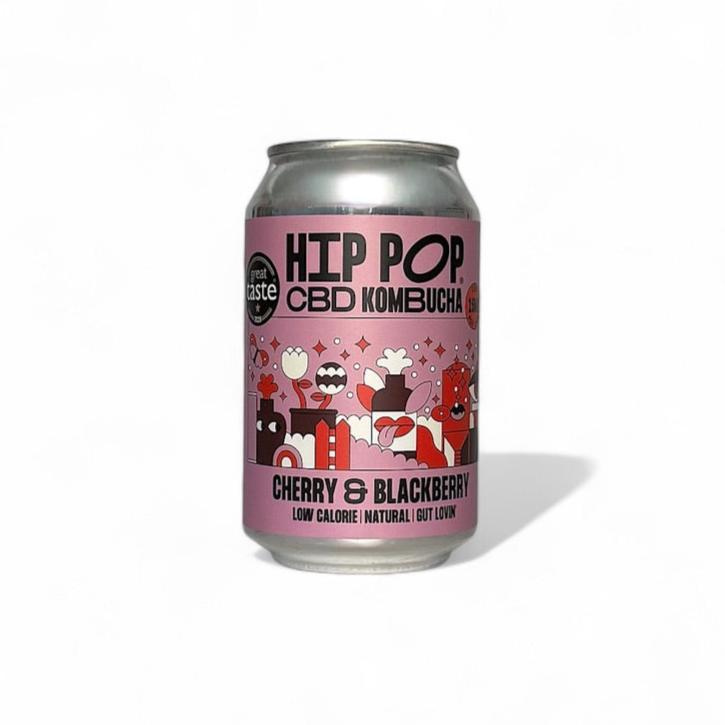 Hip Pop CBD Kombucha - Cherry & Blackberry