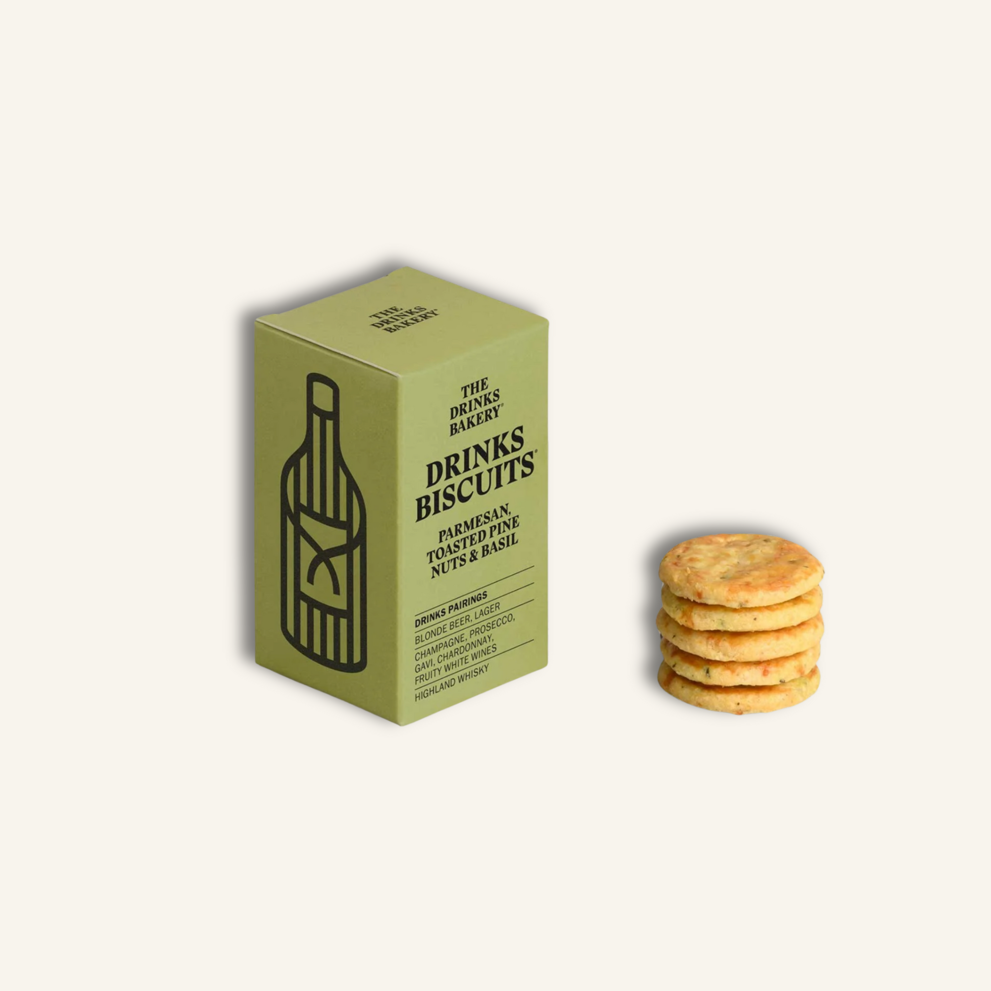 Drinks Biscuits - Parmesan Cheese & Sweet Basil