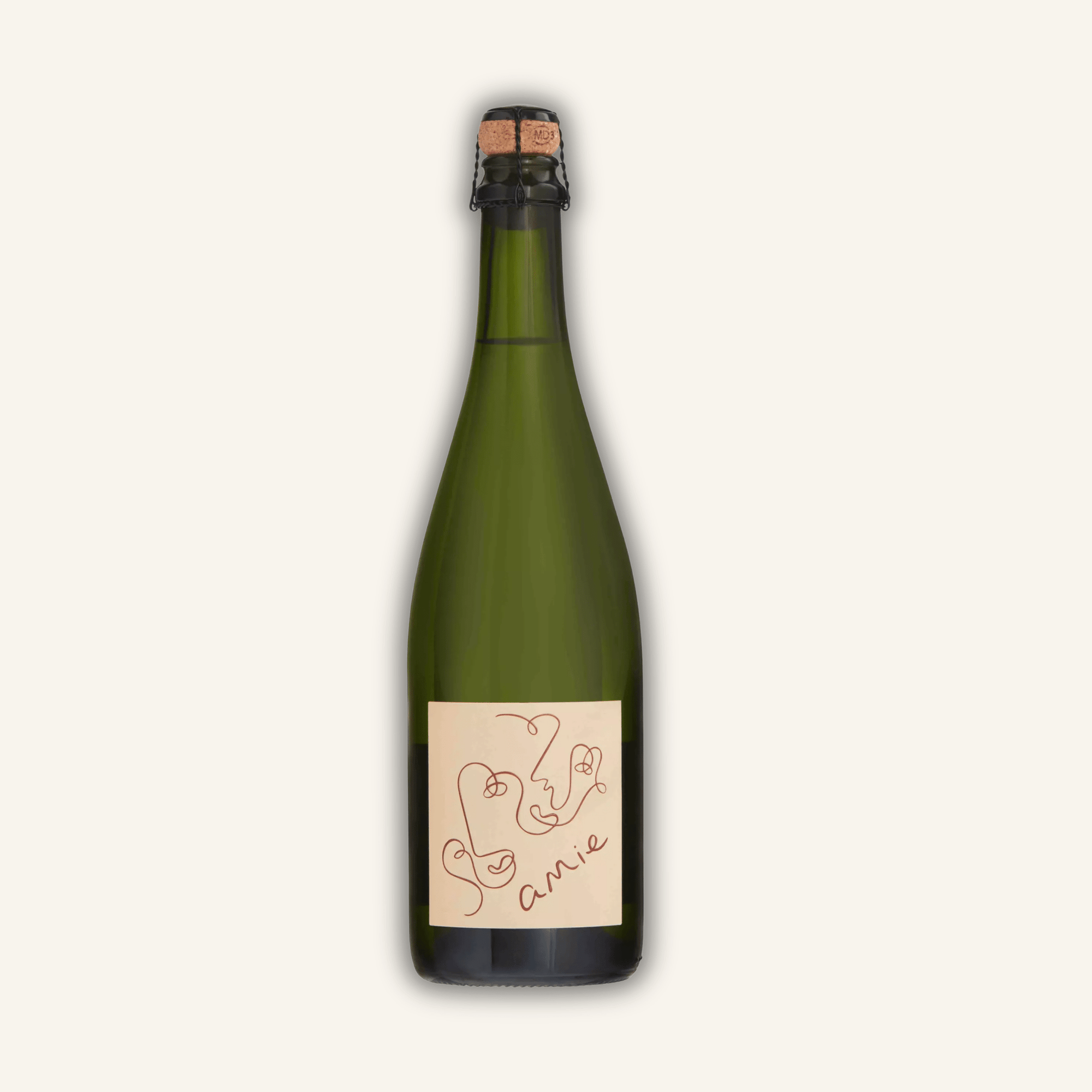 Amie Crémant sparkling wine bottle