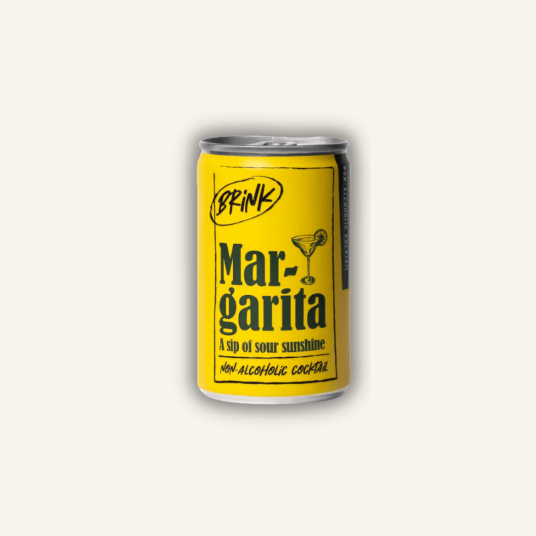 Alcohol free margarita cocktail tin from Brink Drinks