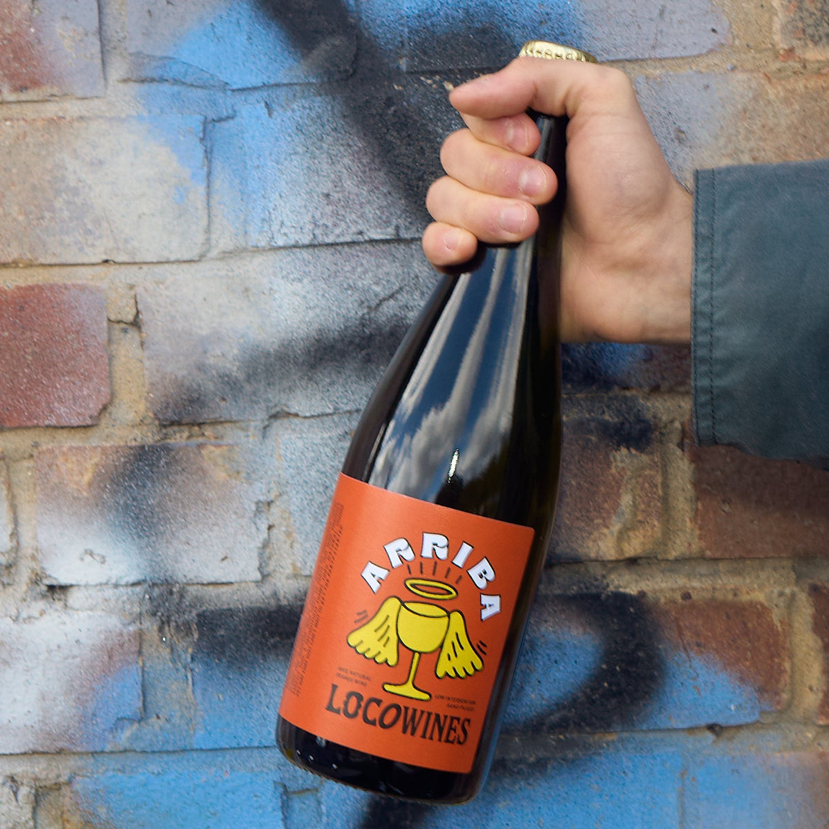 Loco Wines Arriba sparkling orange wine bottle