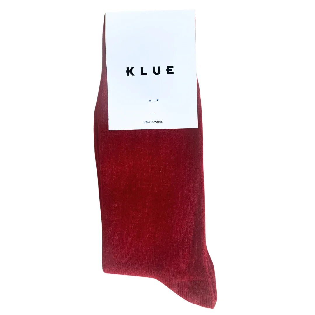 Burgundy Merino Socks