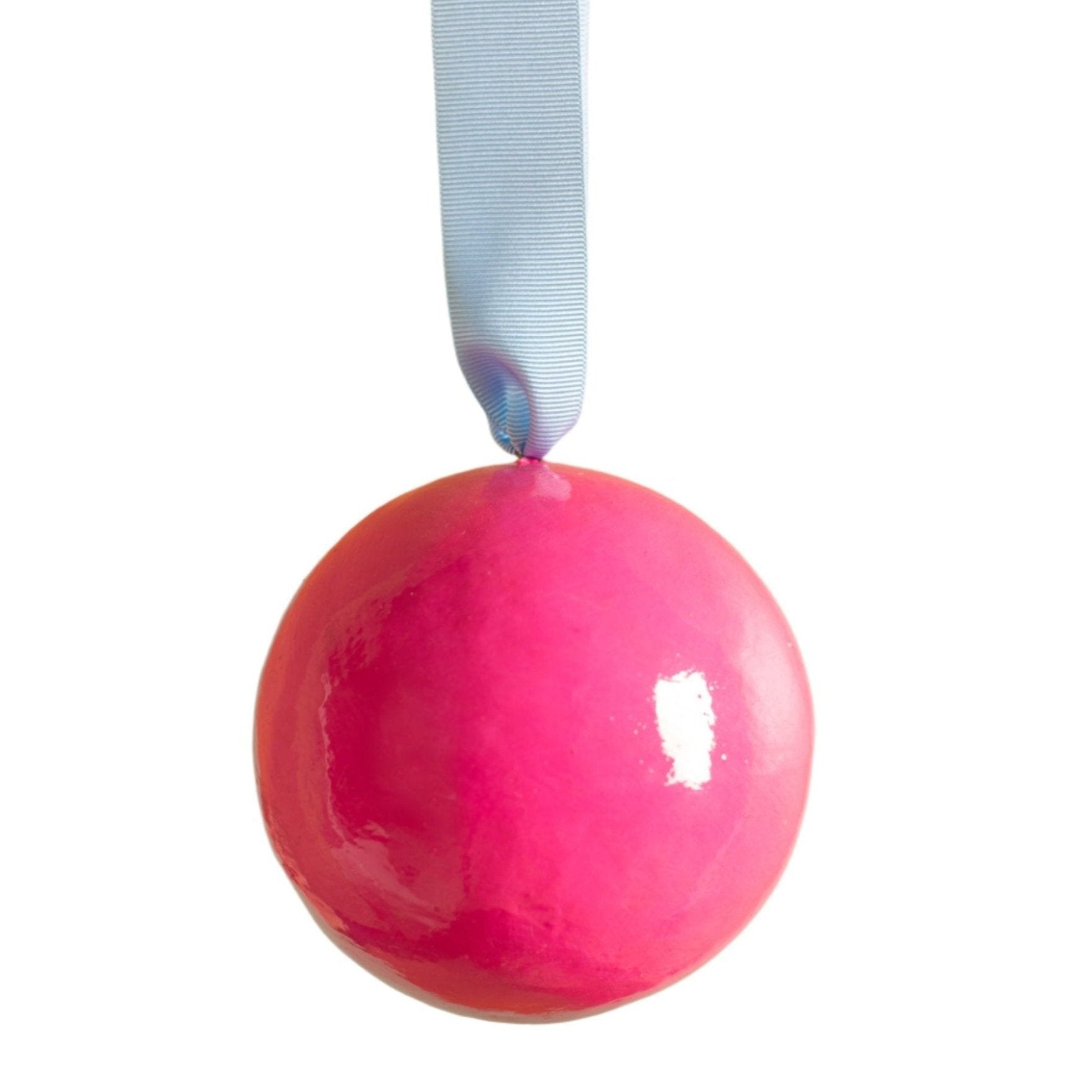 Ian Snow Bauble - Large Pink Bloc