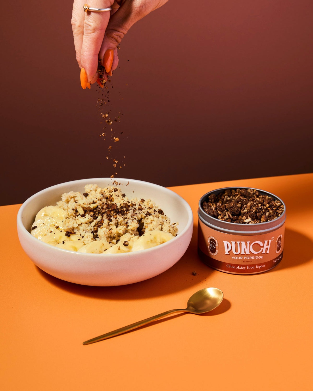 PUNCH Your Oats sprinkled over a bowl of porridge