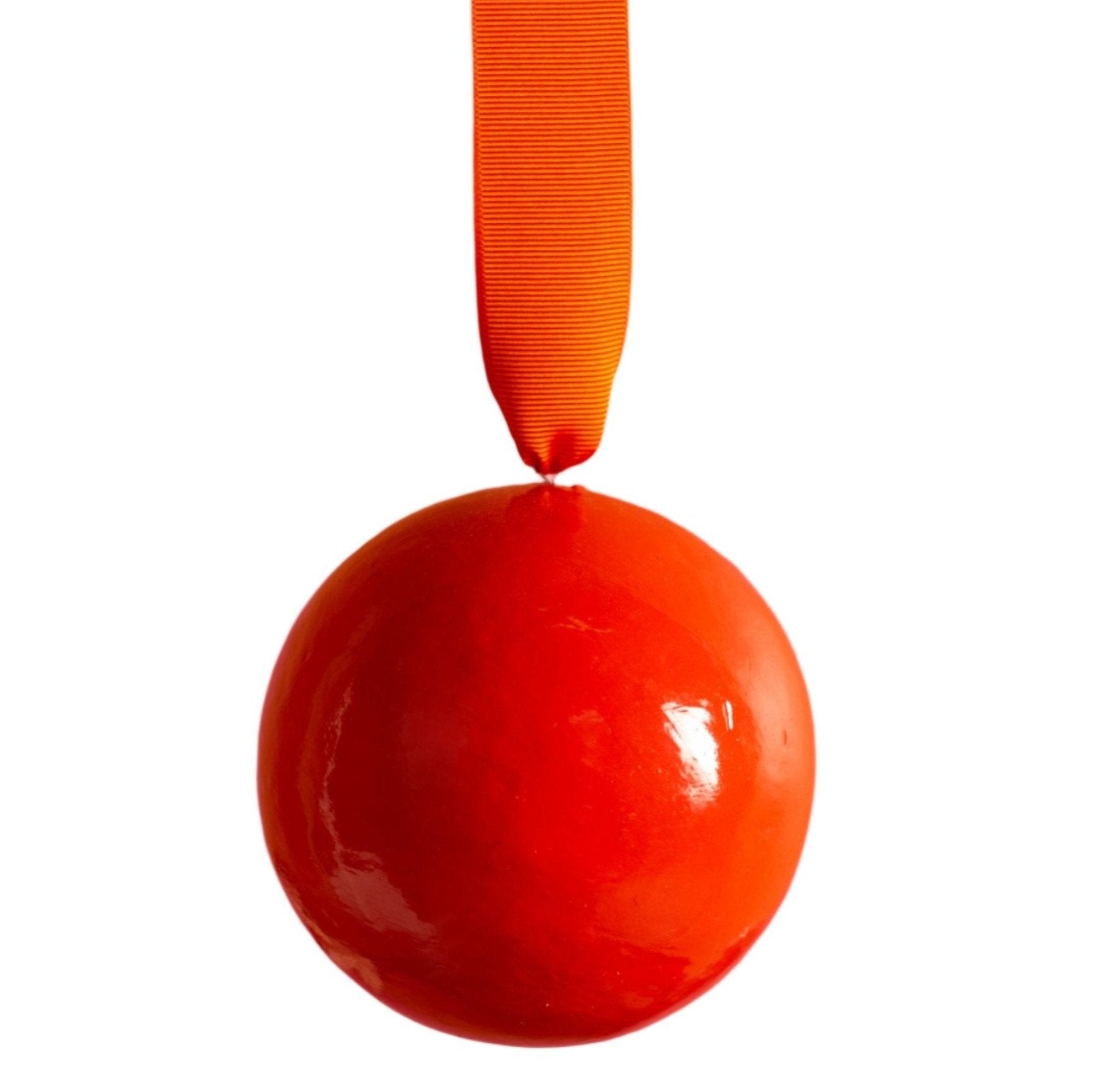 Ian Snow Bauble - Large Red Bloc