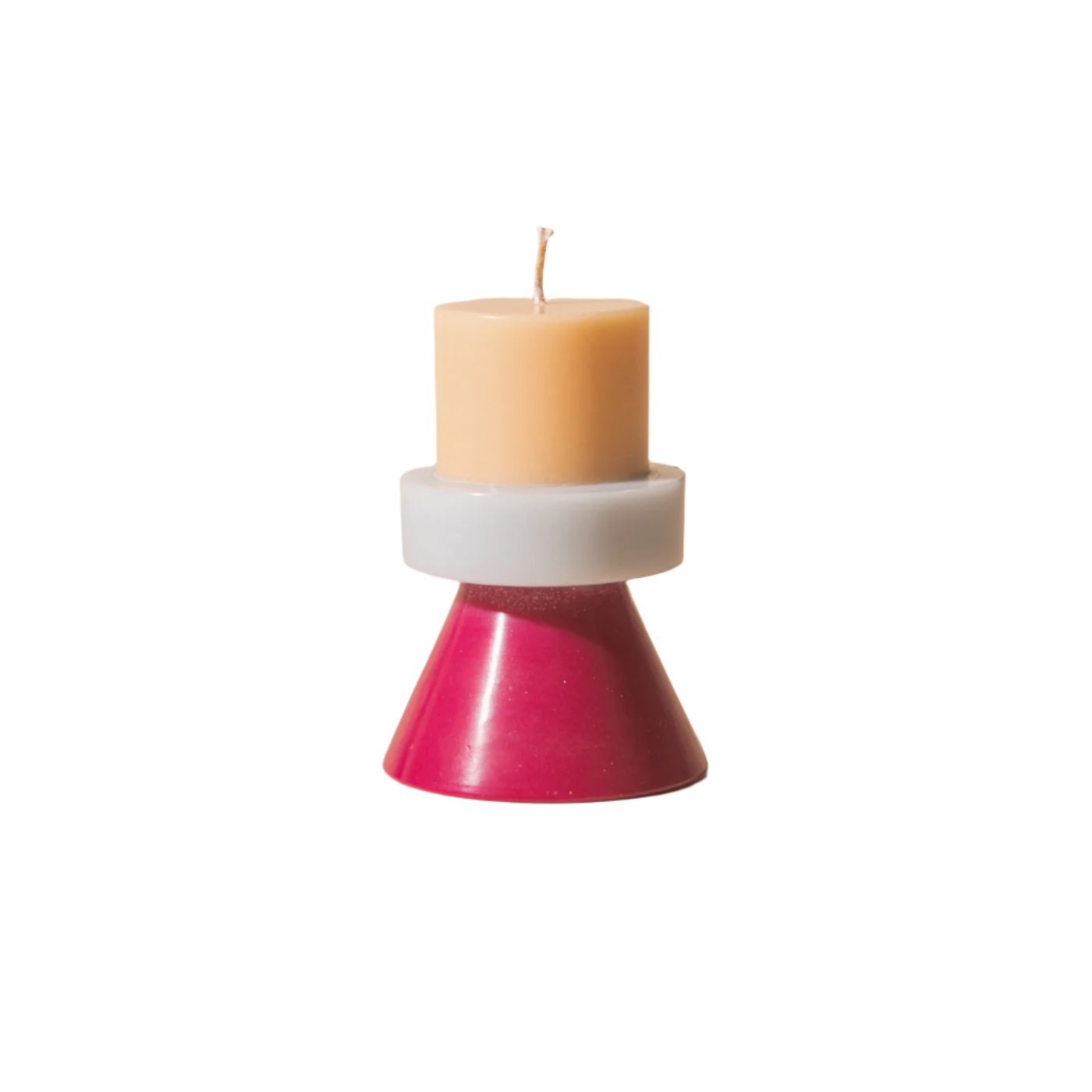 Mini Stack Candle - Peach Lilac Ruby