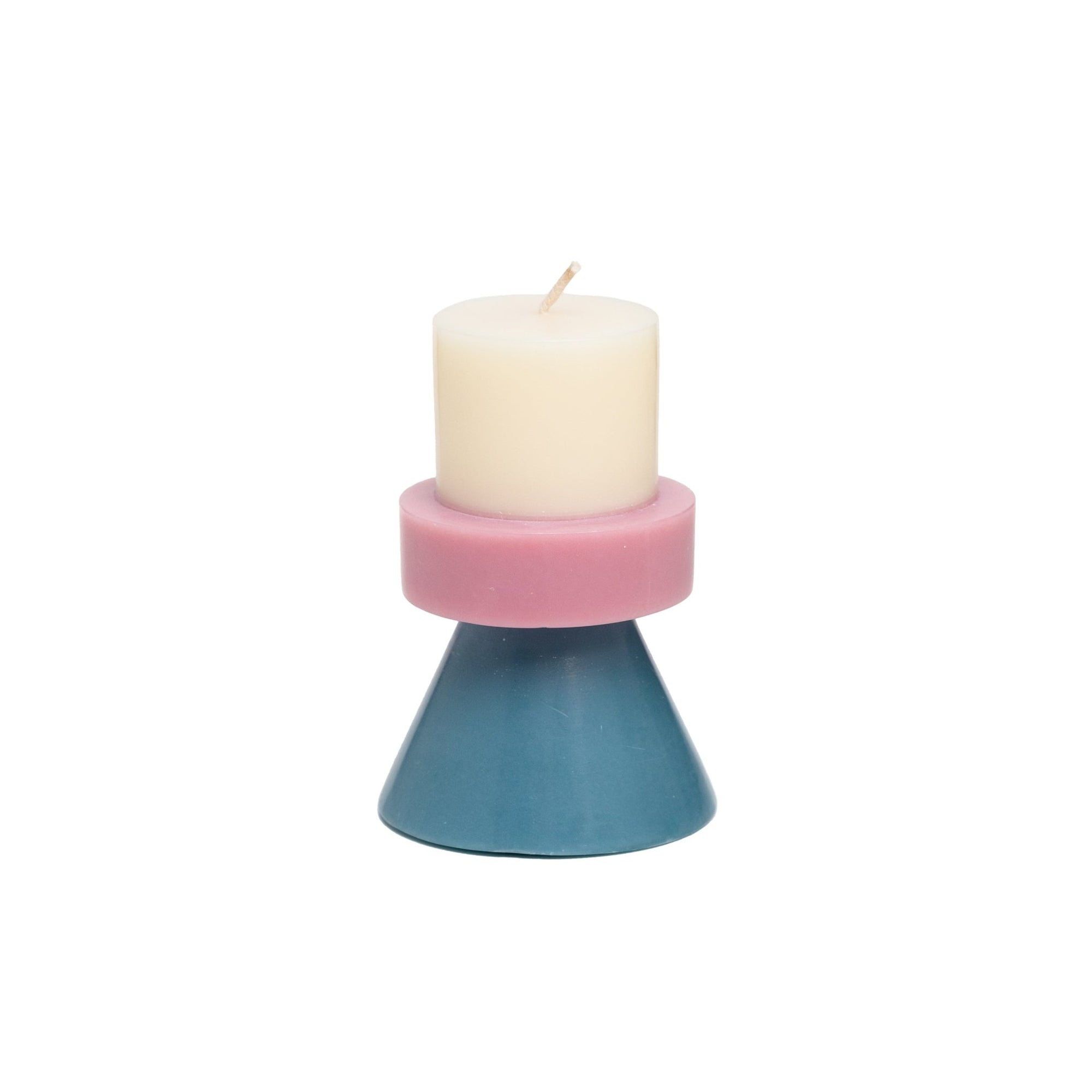 Mini Stack Candle - Ivory Lavender Blue