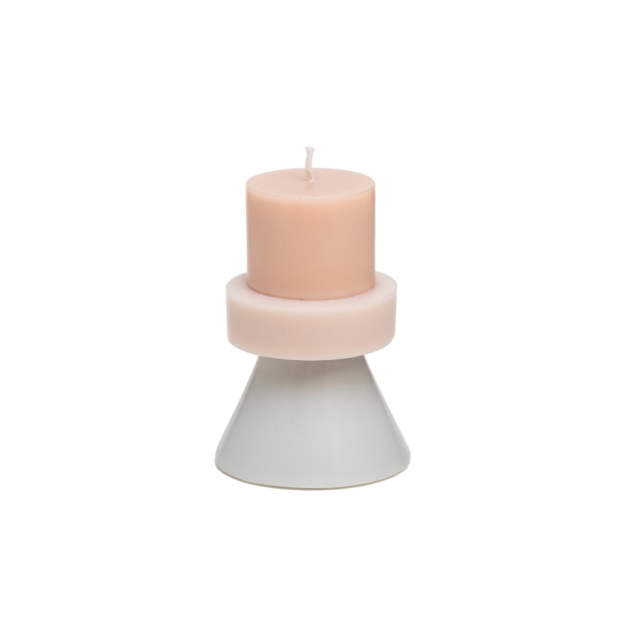 Mini Stack Candle - Ecru Eggnog Cloud