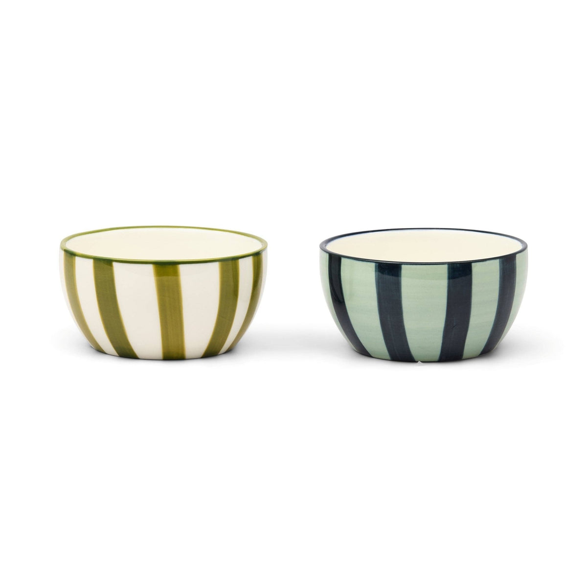 The Bella Dipping Bowls — Blue & Olive Splatter