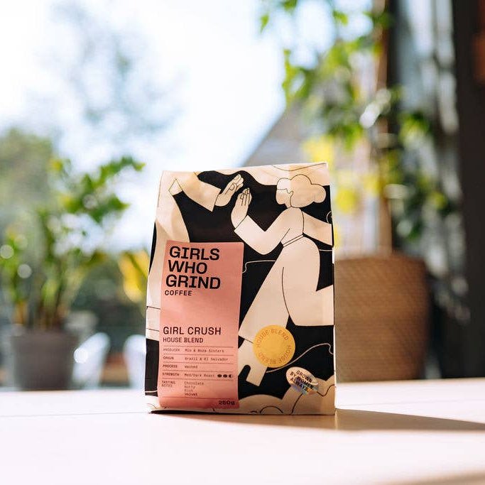 Coffee, Girl Crush blend. El Salvador & Brazil.