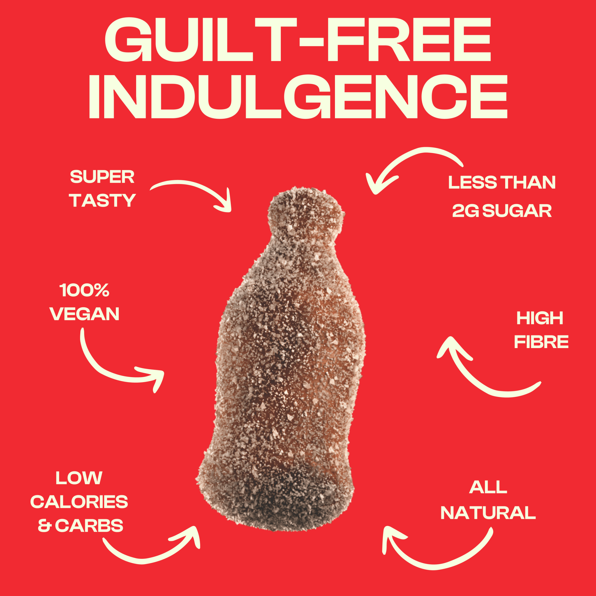 NeatSweets Fizzy Cola Bottles 50g