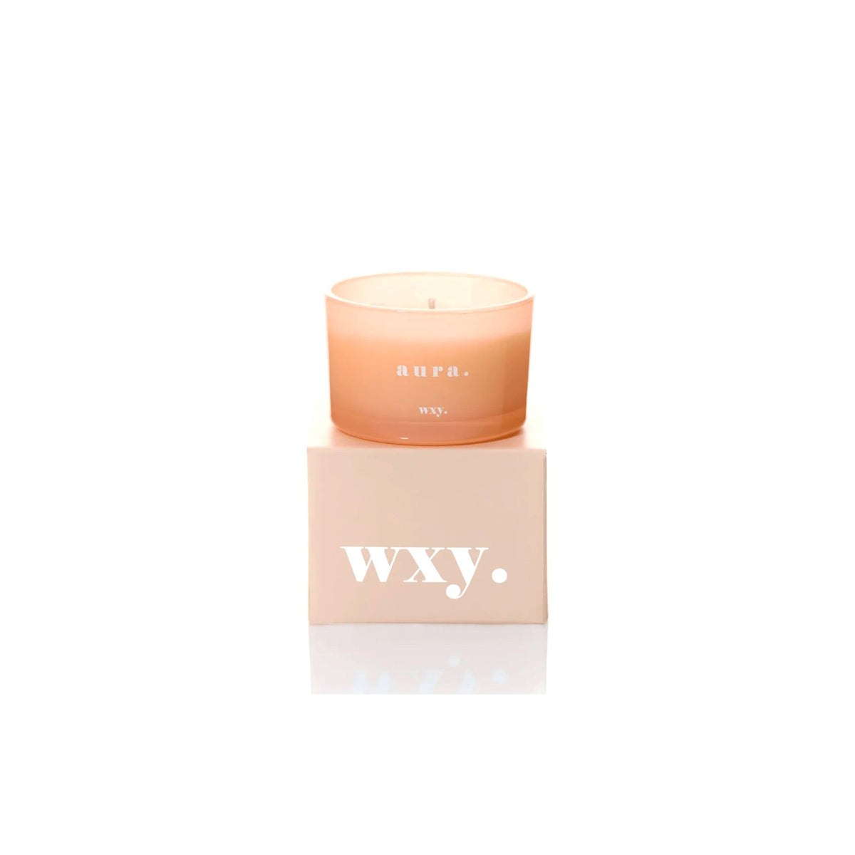 WXY Aura Candle - White Woods & Amber Down