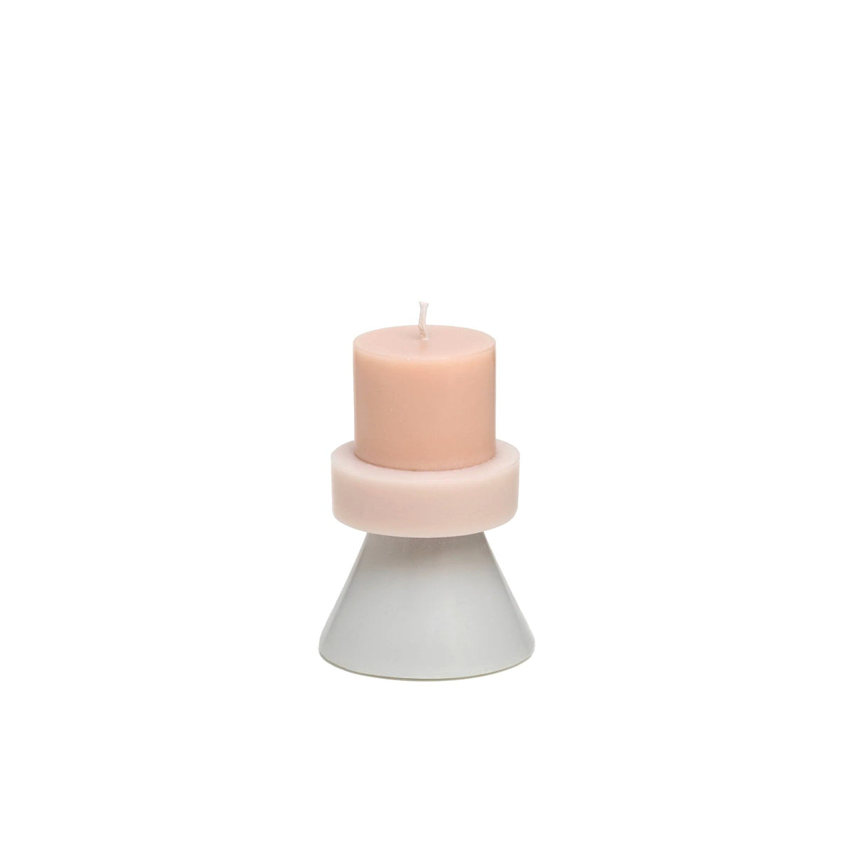 Mini Stack Candle - Ecru Eggnog Cloud