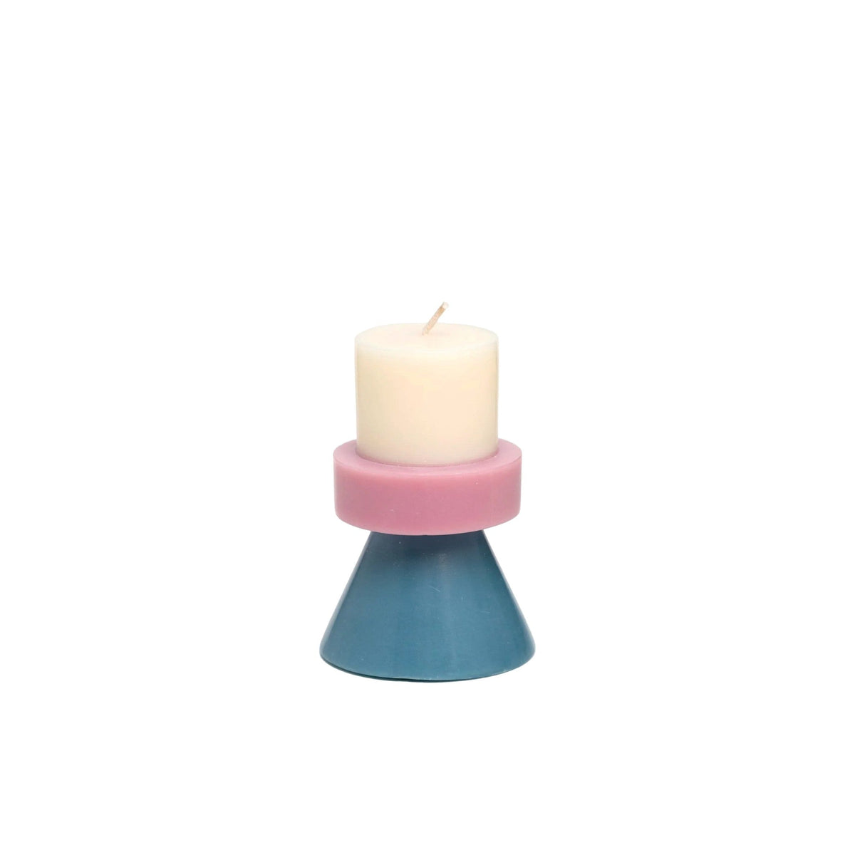Mini Stack Candle - Ivory Lavender Blue
