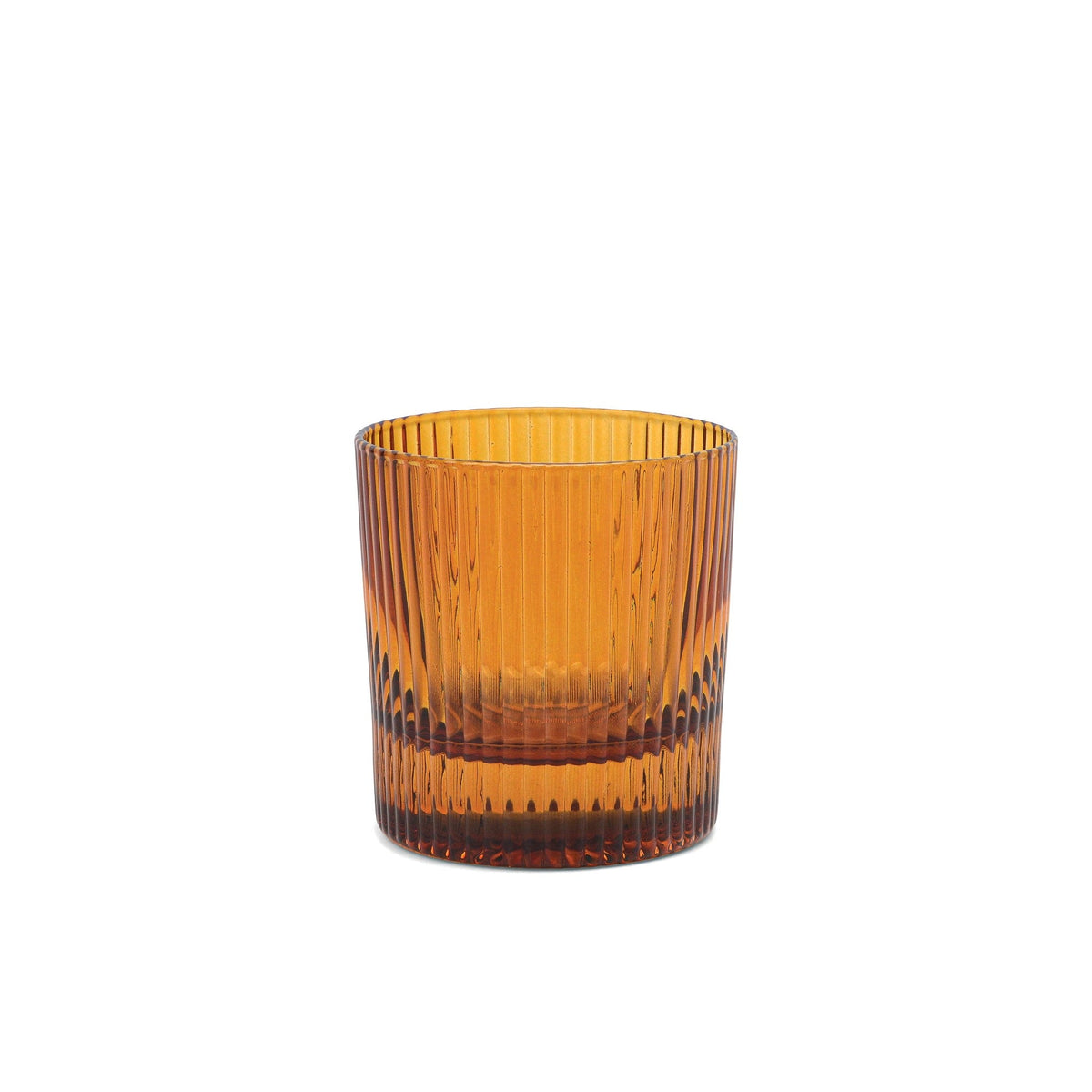 The Scout Lowball Glass — Amber (Set of 2)
