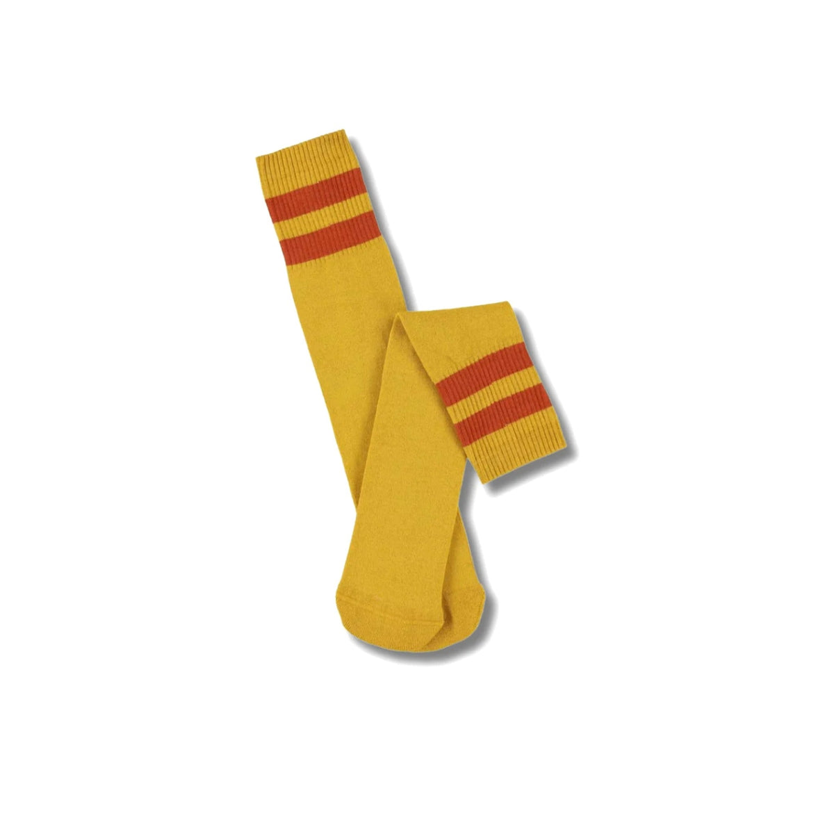 Unisex Tube Socks in Mustard & Orange